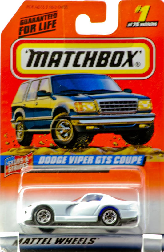 Matchbox 1998 #001  Dodge Viper GTS Coupe